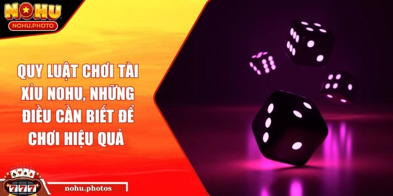 Quy luật chơi tài xỉu Nohu, những điều cần biết để chơi hiệu quả